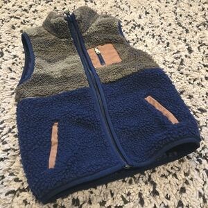Carter's Blue and Gray Fleece Vest